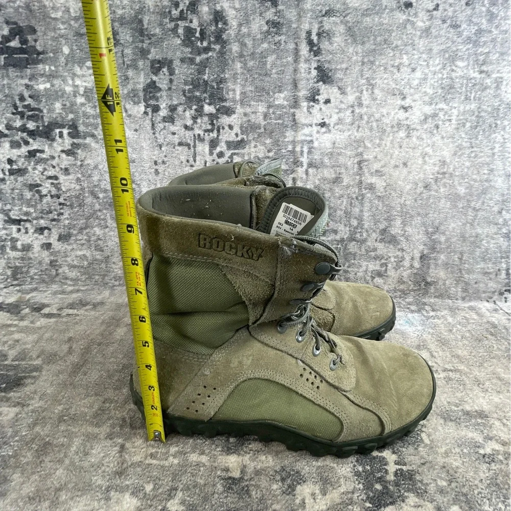 Rocky Mens 14 M S2V Special Ops Tactical Military Boots Sage Green Nylon Leather